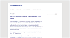 Desktop Screenshot of kristenvetenskap.se